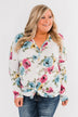 Good Life Floral Thermal Top- White