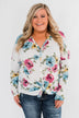 Good Life Floral Thermal Top- White