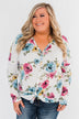 Good Life Floral Thermal Top- White