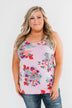 Waiting For You Floral Tank Top- Pink Lavender