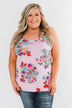 Waiting For You Floral Tank Top- Pink Lavender