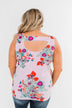 Waiting For You Floral Tank Top- Pink Lavender