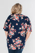 Never Been Better Floral Kimono- Navy