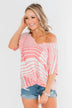 My Best Life Short Sleeve Dolman Top- Pink