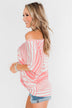 My Best Life Short Sleeve Dolman Top- Pink