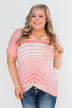My Best Life Short Sleeve Dolman Top- Pink