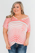 My Best Life Short Sleeve Dolman Top- Pink