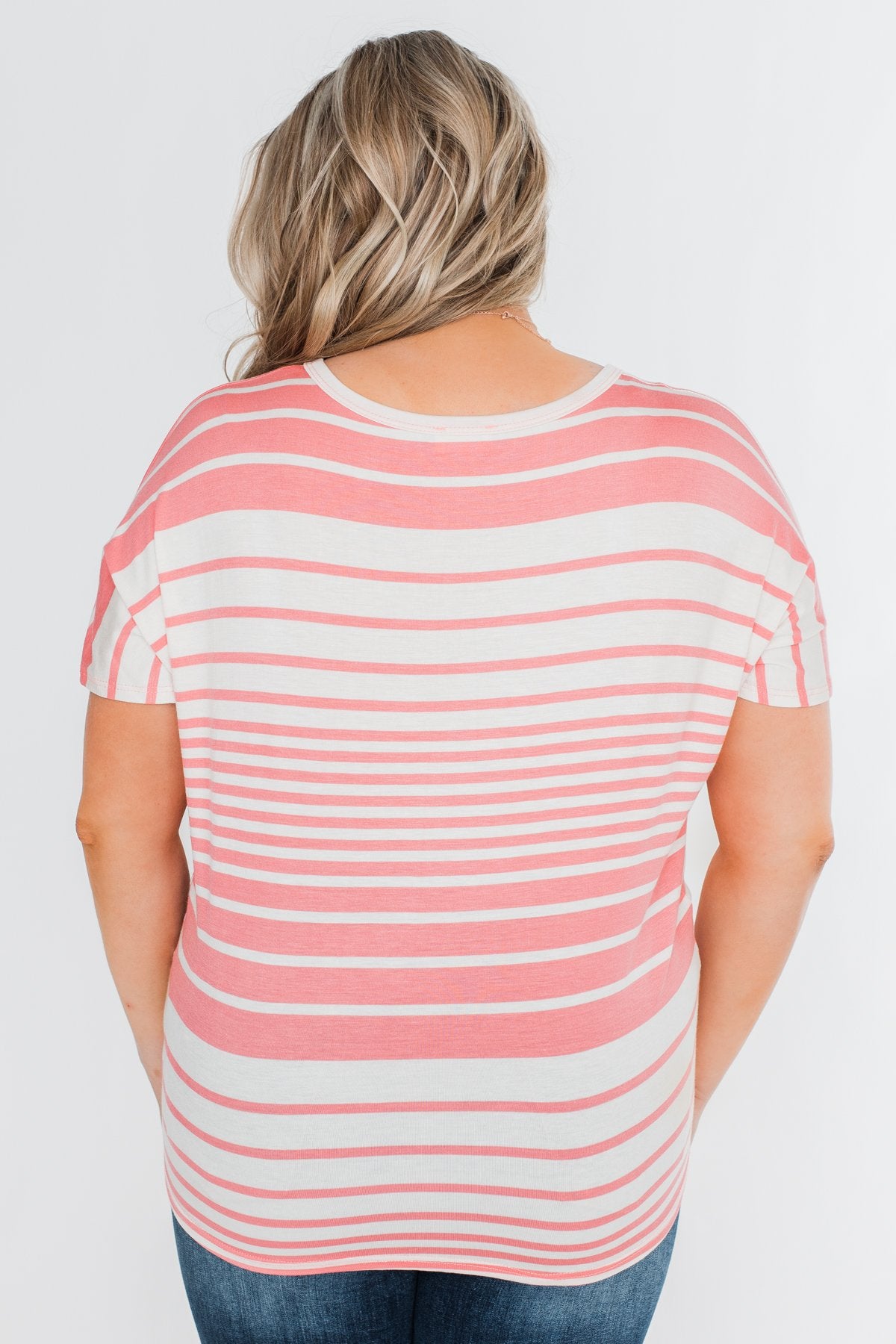 My Best Life Short Sleeve Dolman Top- Pink