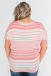 My Best Life Short Sleeve Dolman Top- Pink