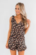 This Very Moment Floral Romper- Black