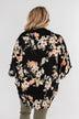 See The Romance Floral Kimono- Black