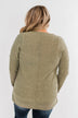 Simple As Can Be Knitted Top- Olive