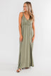 Next Right Step Maxi Dress- Olive