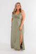 Next Right Step Maxi Dress- Olive