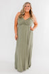Next Right Step Maxi Dress- Olive