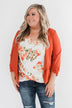 Pretty & Professional Blazer- Burnt Orange