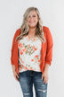 Pretty & Professional Blazer- Burnt Orange