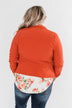 Pretty & Professional Blazer- Burnt Orange