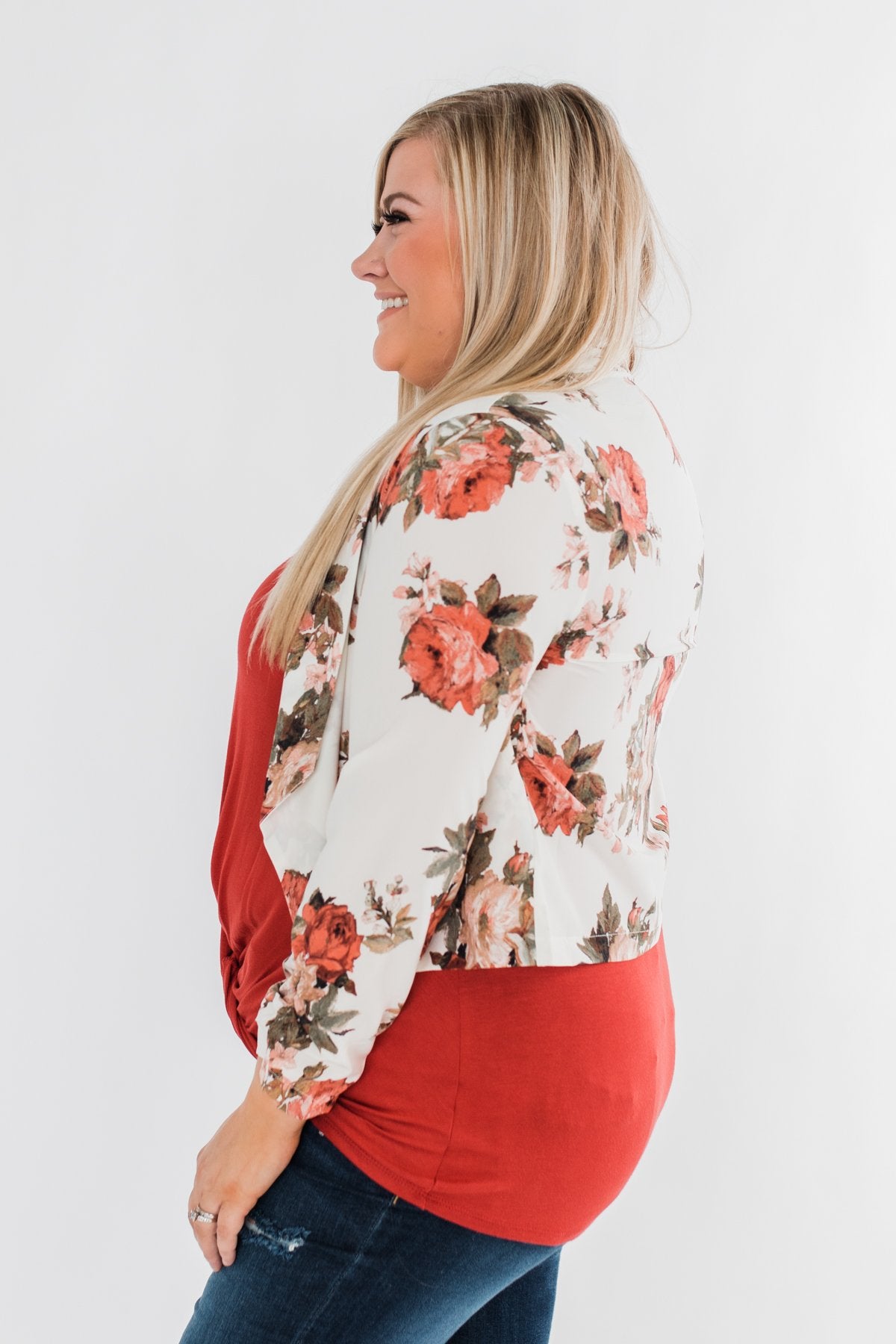 The Story Of Us Floral Blazer- Ivory