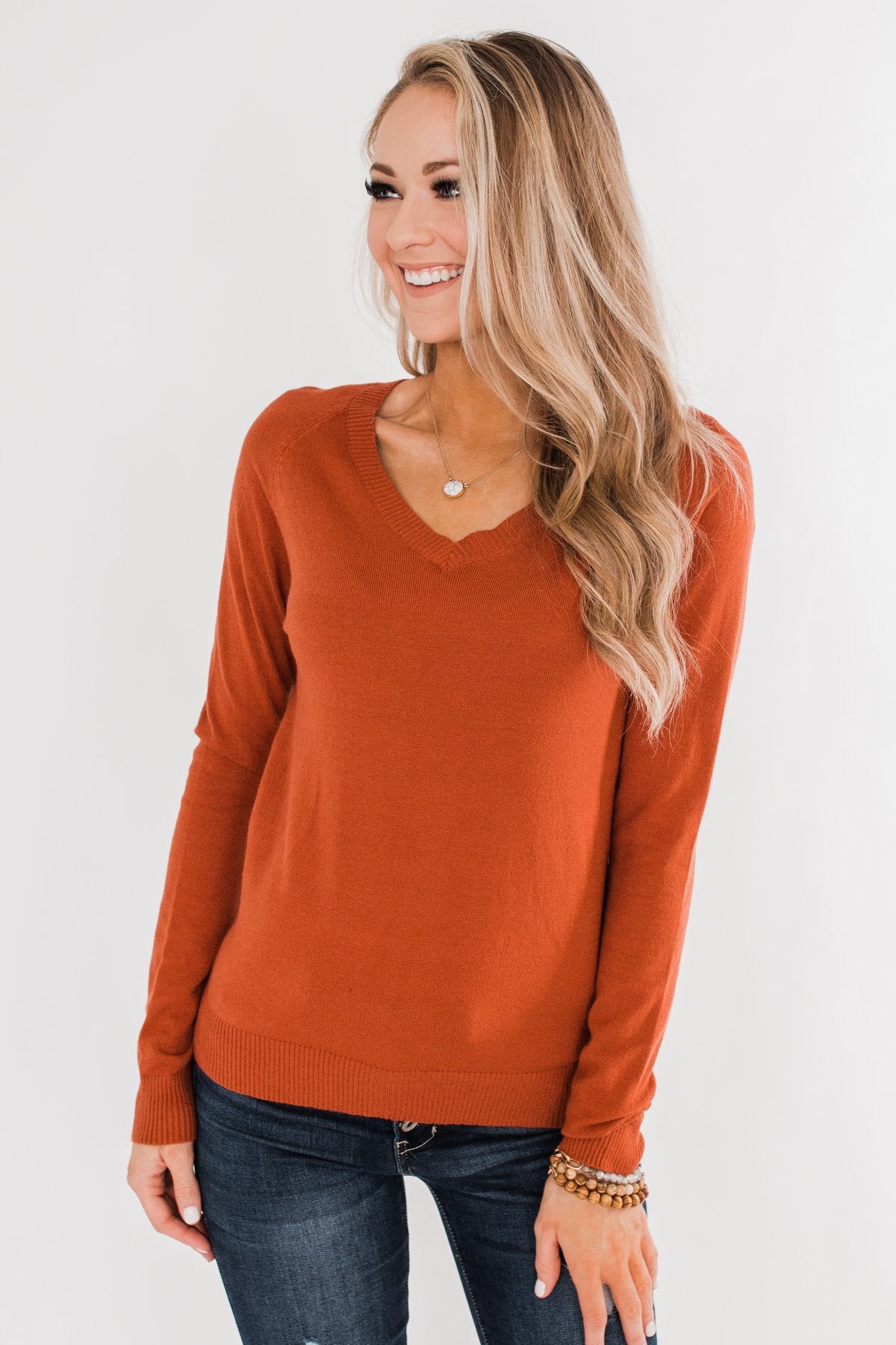 Never Felt This Way Sweater- Copper