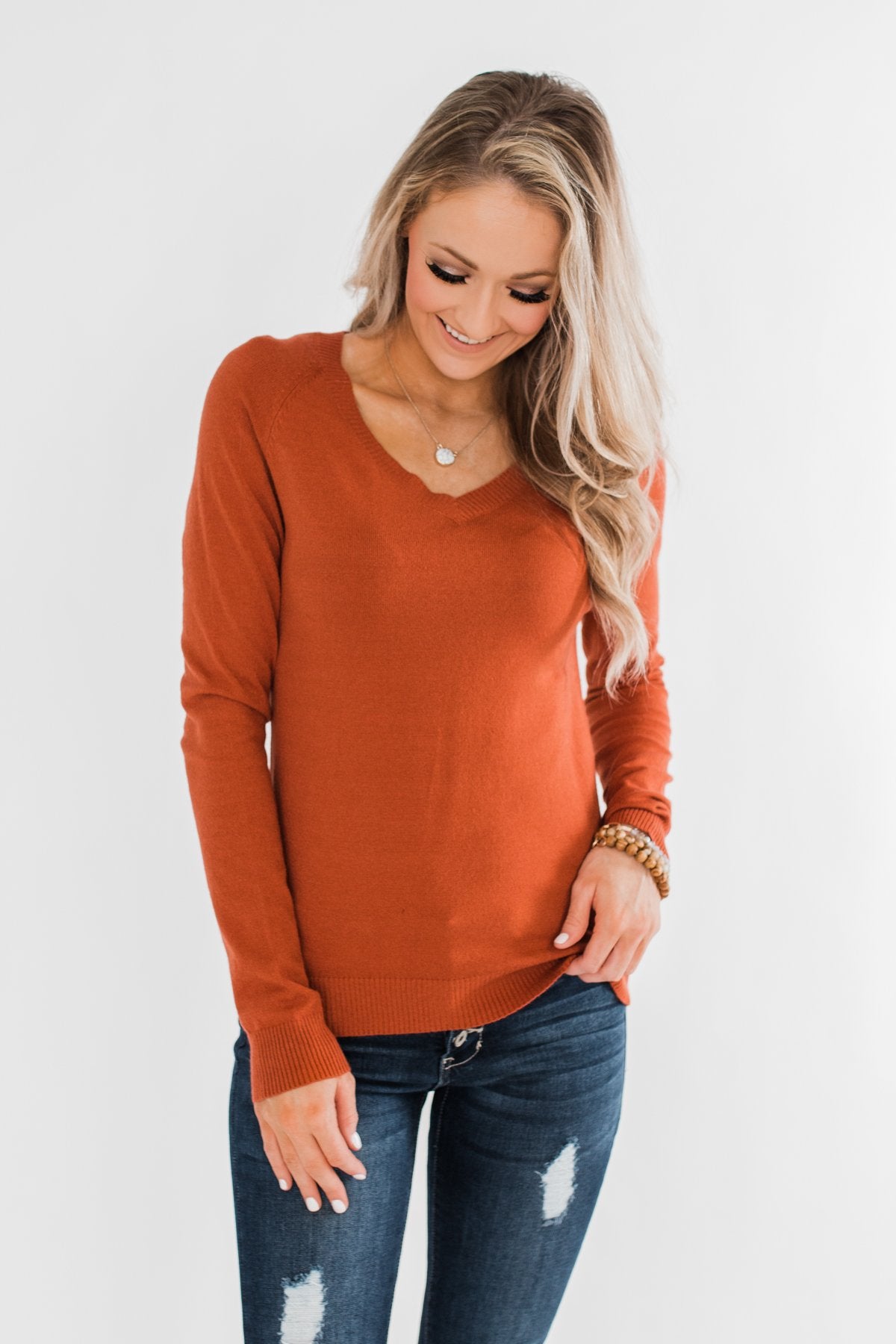 Never Felt This Way Sweater- Copper
