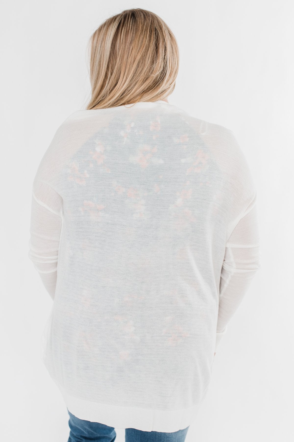Simply Perfect Cardigan- White