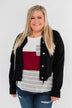 C'est Toi Frayed Hem Denim Jacket- Black