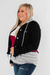 C'est Toi Frayed Hem Denim Jacket- Black