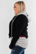 C'est Toi Frayed Hem Denim Jacket- Black