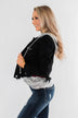 C'est Toi Frayed Hem Denim Jacket- Black