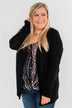 Simply Perfect Cardigan- Black