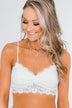 Elegant Lace Bralette- White