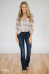 Plaid Perfection- Ivory & Pink