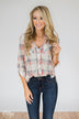 Plaid Perfection- Ivory & Pink