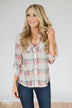 Plaid Perfection- Ivory & Pink