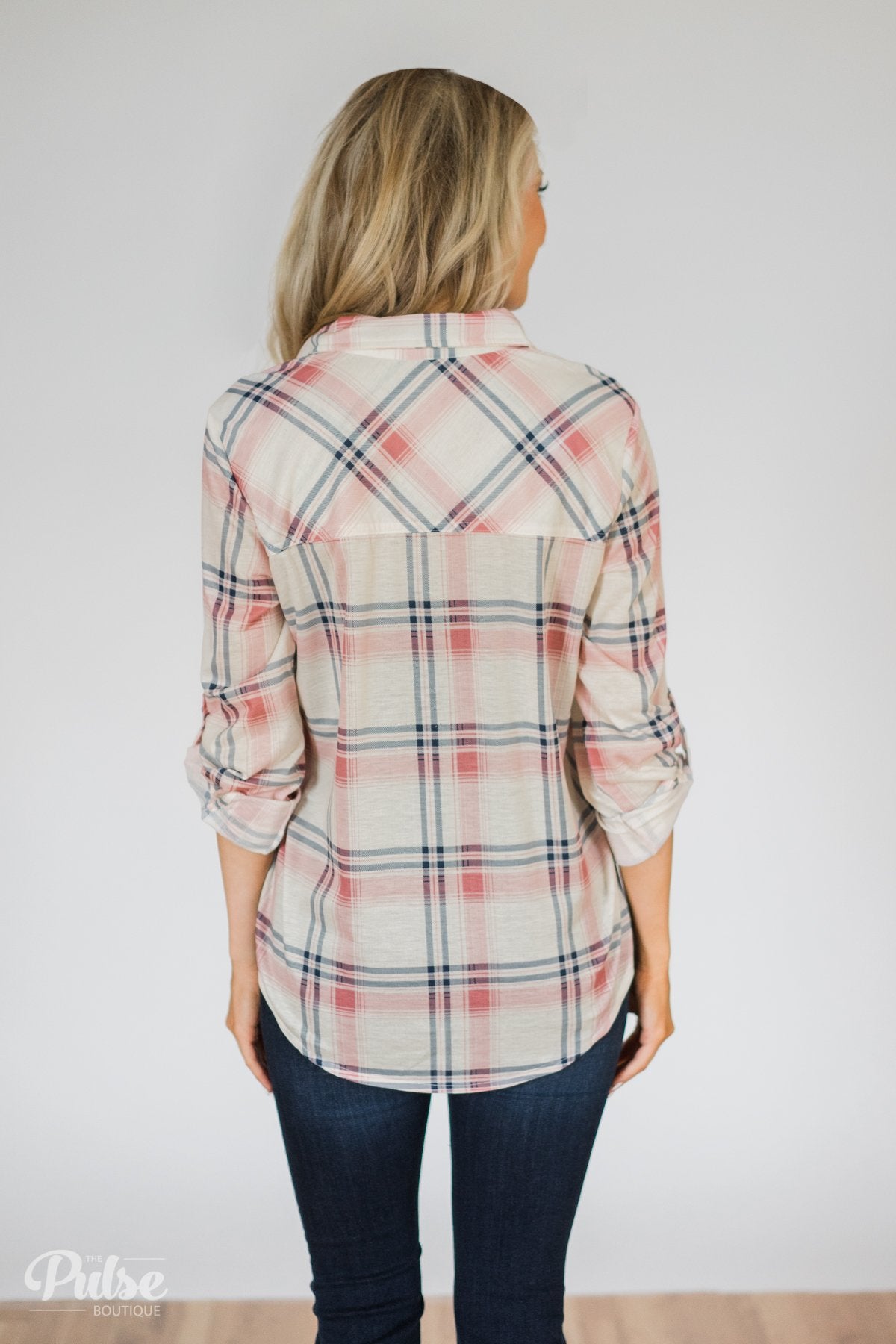 Plaid Perfection- Ivory & Pink