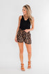 Feeling Wild Fashion Shorts- Leopard