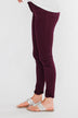 C'est Toi Non Distressed Colored Skinnies- Dark Burgundy
