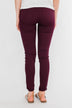 C'est Toi Non Distressed Colored Skinnies- Dark Burgundy