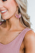 Dark Blush Tassel Earrings