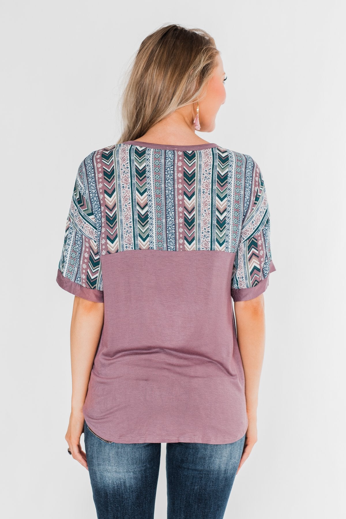 Hold Me Closer Top- Dusty Purple