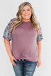 Hold Me Closer Top- Dusty Purple