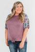 Hold Me Closer Top- Dusty Purple