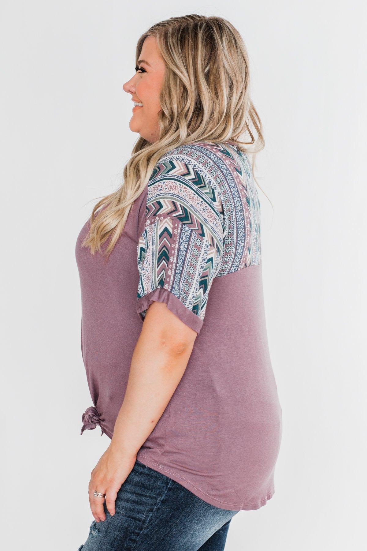 Hold Me Closer Top- Dusty Purple
