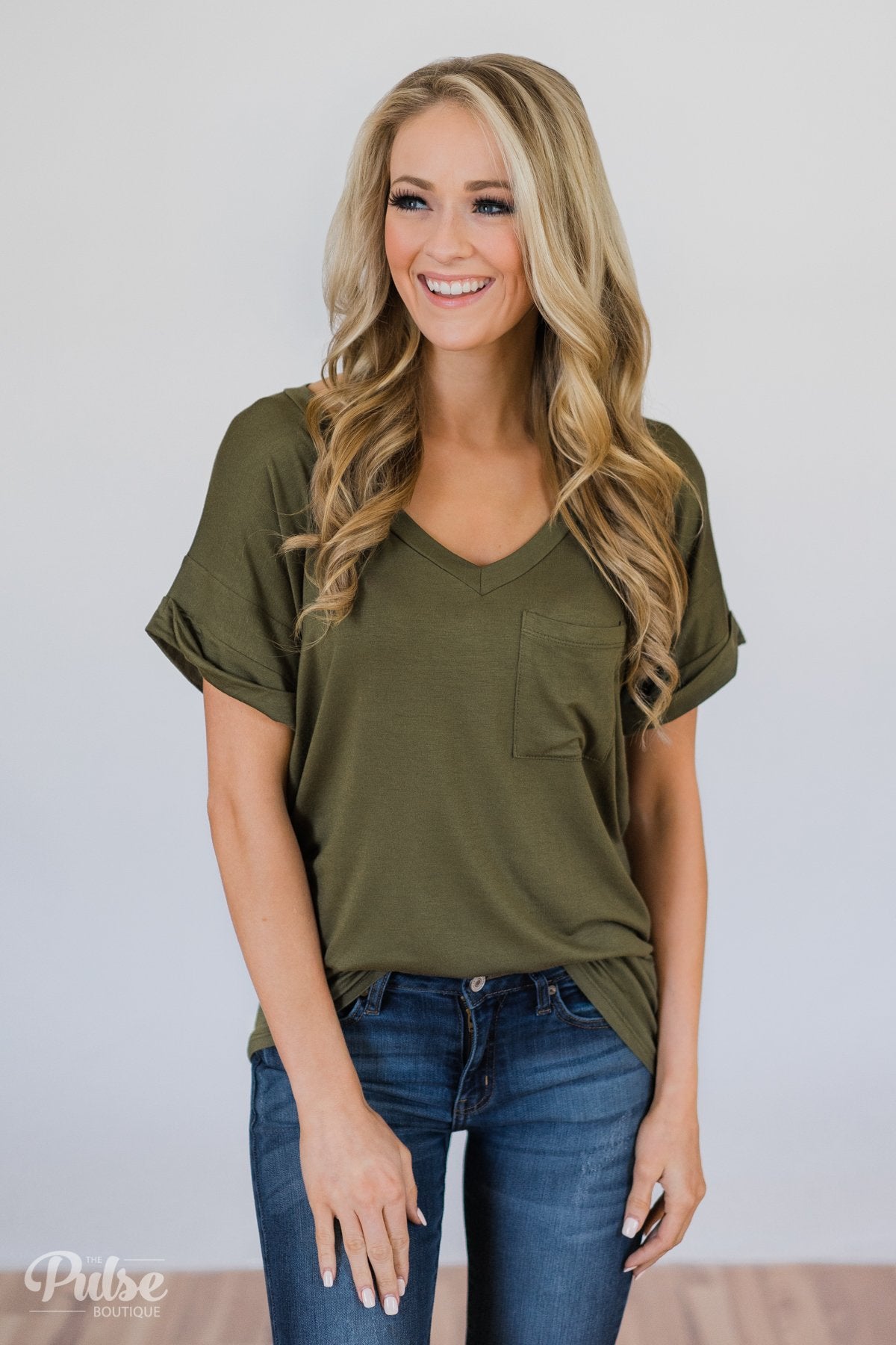 The Perfect Pocket Tee - Olive