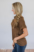 The Perfect Pocket Tee - Brown