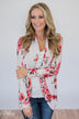 Greatest Love of All Floral Cardigan- Ivory