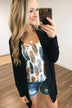 Something Soft Cardigan- Black