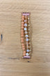 Beaded Watch Band- Gold, Ivory, & Peach