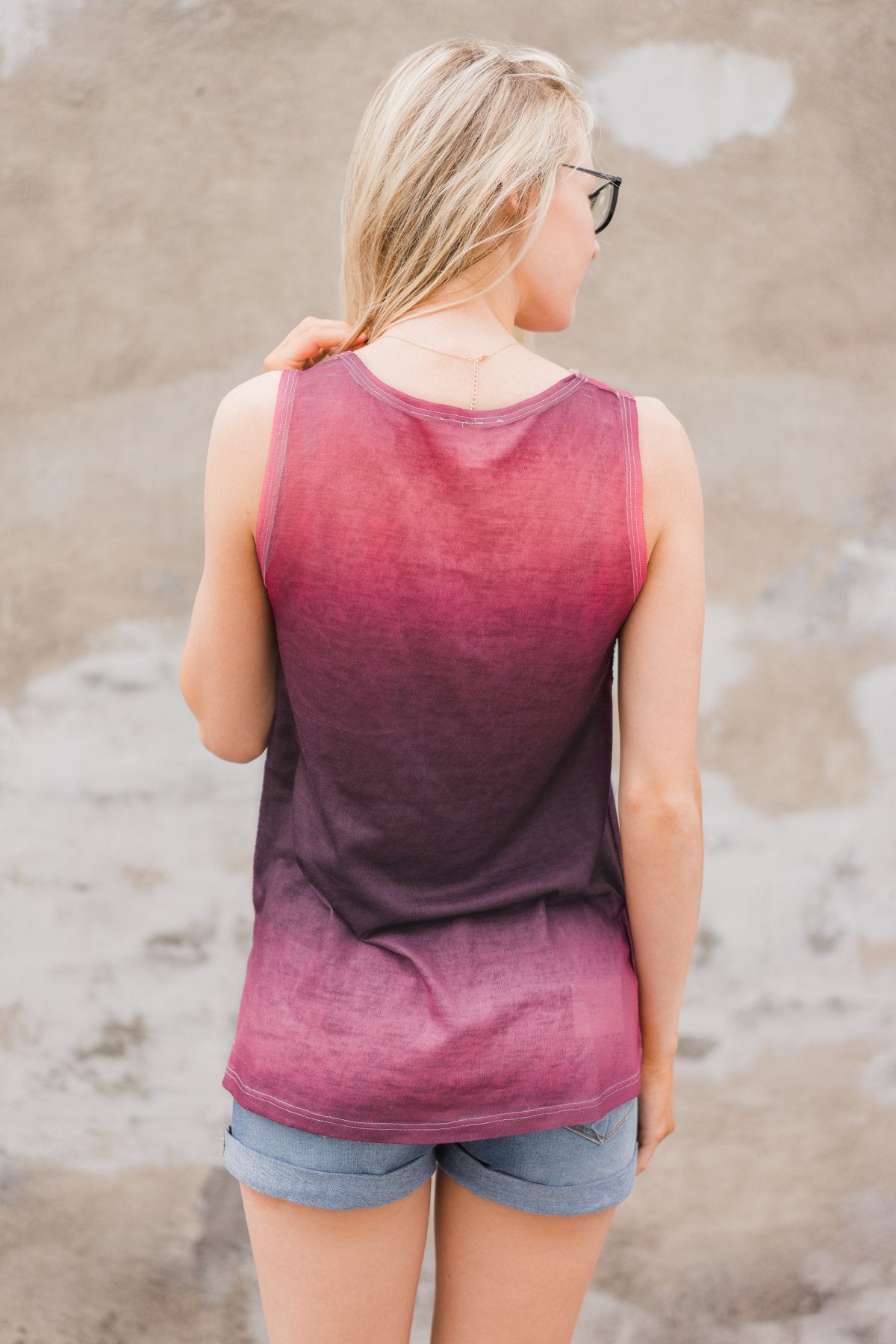 Berry Ombre Tank Top